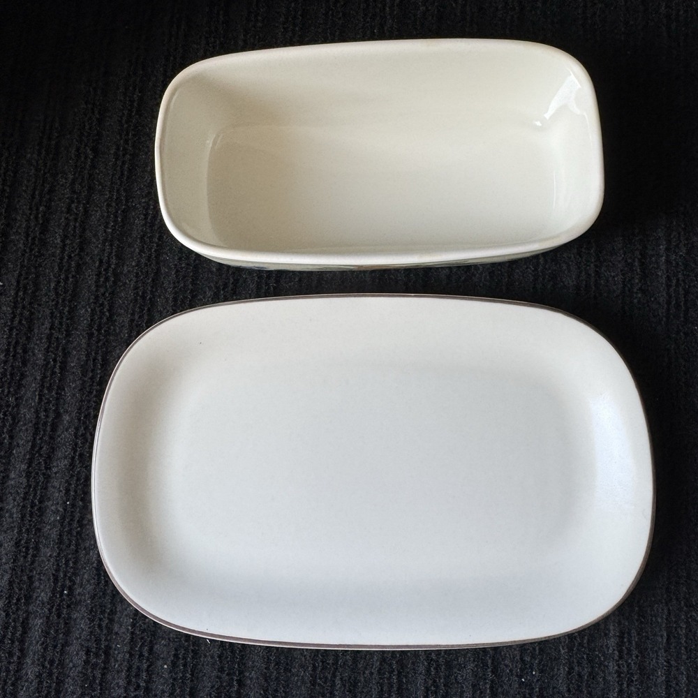 Mikasa Intaglio CAC29 Garden Harvest Butter Dish with Lid Vintage - Picture 3 of 6